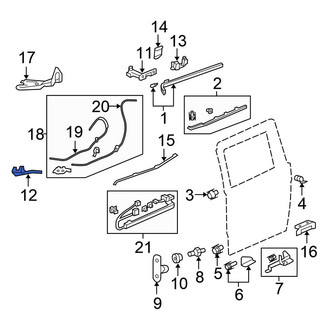 Honda OE - Left Lower Sliding Door Roller