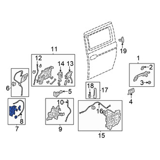 Honda OE - Right Sliding Door Latch