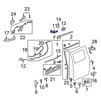 Honda OE - Left Upper Sliding Door Roller
