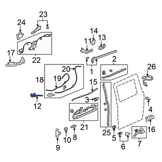 Honda OE - Right Lower Sliding Door Roller