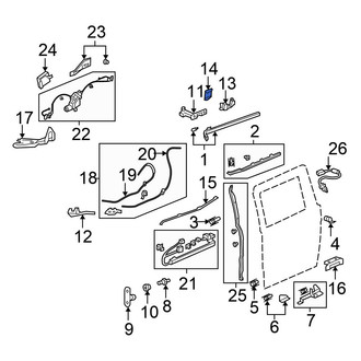 Honda OE - Right Upper Sliding Door Roller Bracket