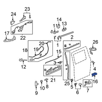 Honda OE - Lower Sliding Door Roller Bracket