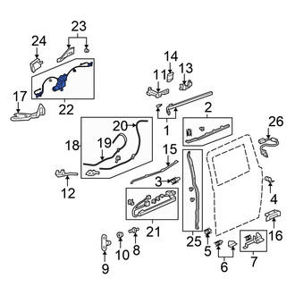 Honda OE - Left Power Sliding Door Motor