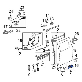 Honda OE - Right Lower Sliding Door Stop Bumper