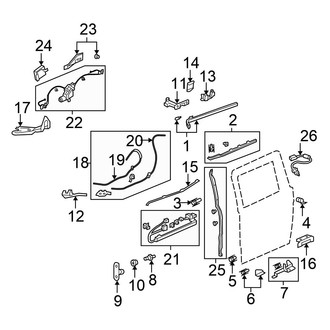 Honda OE - Side Loading Door - Door & Components (With Power Sliding Slide Components)