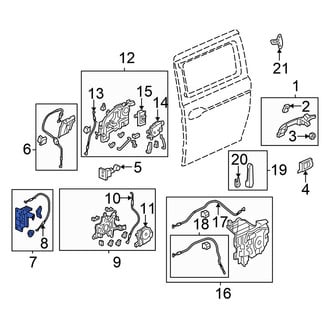 Honda OE - Right Sliding Door Latch