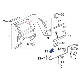 Honda OE - Rear Door Jamb Switch