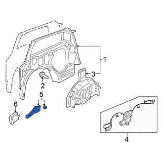 Honda OE - Right Power Sliding Door Motor Bracket