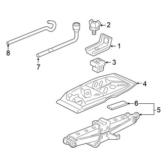 Honda OE - Side Panel - Spare Tire Brackets
