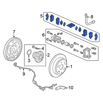 Honda OE - Rear Disc Brake Pad Set