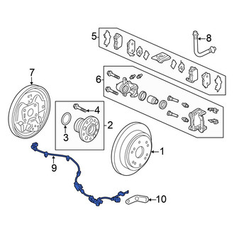 Honda OE - Rear Left ABS Wheel Speed Sensor