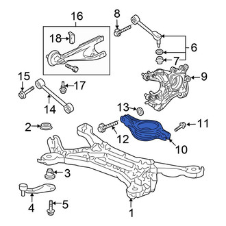 Honda OE - Rear Left Lower Rearward Suspension Control Arm