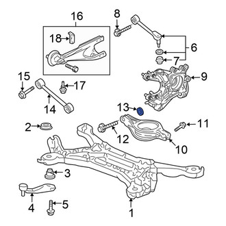 Honda OE - Rear Lower Alignment Camber Adjusting Eccentric