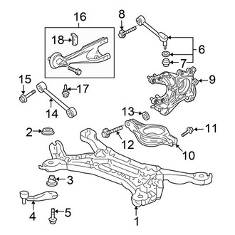 Honda OE - Rear Suspension - Suspension Components