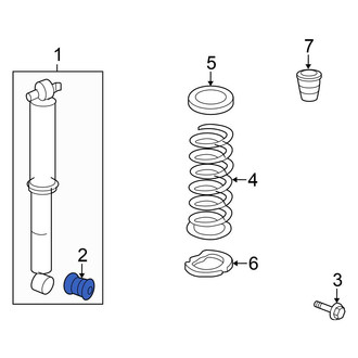 Honda OE - Suspension Shock Absorber Mount Insulator