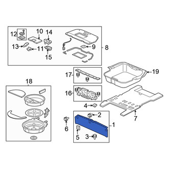 Honda OE - Rear Trunk Trim Scuff Plate