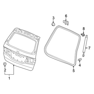 Honda OE - Lift Gate - Gate & Hardware (W/O Power), (EX / LX)