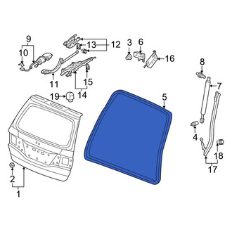 Honda OE - Rear Hatch Seal