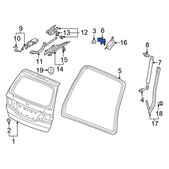 Honda OE - Rear Right Liftgate Hinge