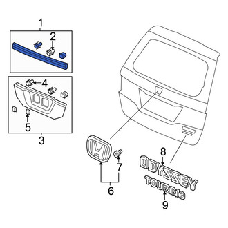 Honda OE - Rear Liftgate Reveal Molding