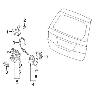 Honda OE - Lift Gate - Lock & Hardware