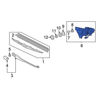 Honda OE - Rear Wiper Motor