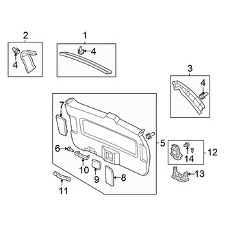 Honda OE - Lift Gate - Interior Trim