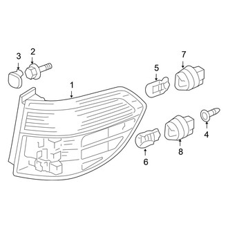 Honda OE - Rear Lamps - Tail Lamps (On Side Panel)