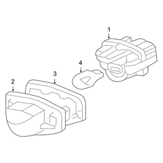 Honda OE - Rear Lamps - License Lamps