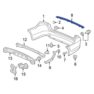 Honda OE - Rear Bumper Step Pad