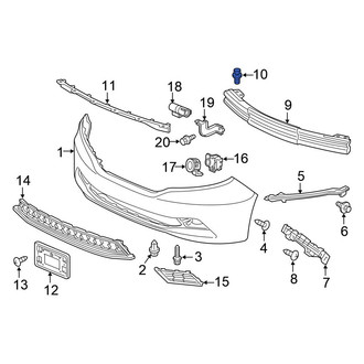 Honda OE - Bumper Impact Bar Bolt