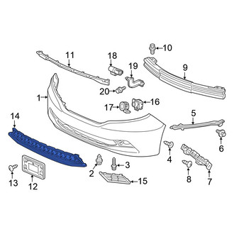 Honda OE - Front Center Grille
