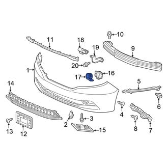 Honda OE - Rear Outer Parking Aid Sensor Housing