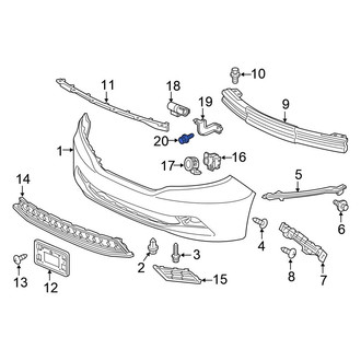 Honda OE - A/C Condenser Fan Shroud Bolt