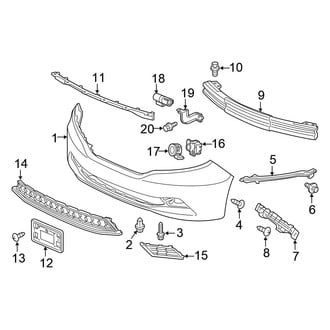 Honda OE - Front Bumper - Bumper & Components