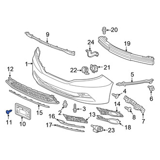 Honda OE - License Plate Bracket Screw