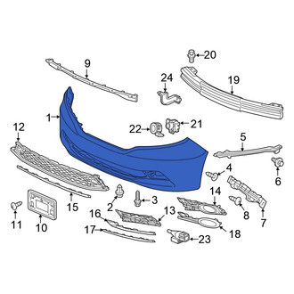 Honda OE - Front Bumper Cover