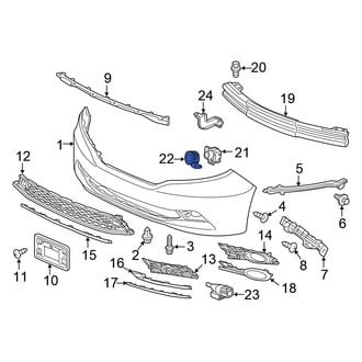 Honda OE - Rear Outer Parking Aid Sensor Housing