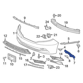 Honda OE - Front Left Bumper Cover Spacer