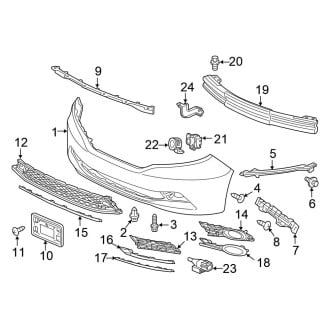 Honda OE - Front Bumper - Bumper & Components