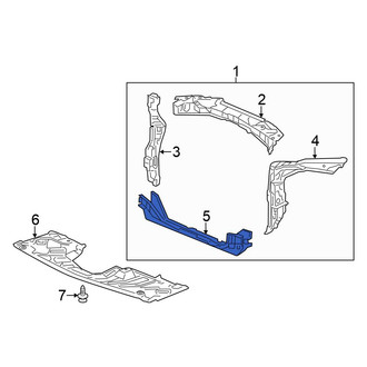 Honda OE - Front Lower Radiator Support Tie Bar