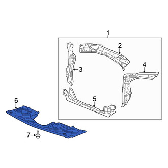 Honda OE - Front Radiator Support Splash Shield