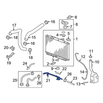 Honda OE - Automatic Transmission Oil Cooler Tube
