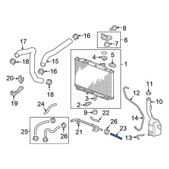 Honda OE - Automatic Transmission Oil Cooler Hose