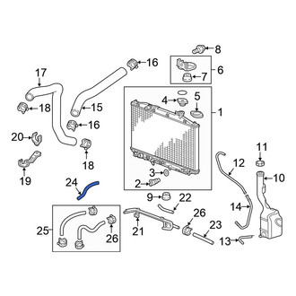 Honda OE - Automatic Transmission Oil Cooler Hose