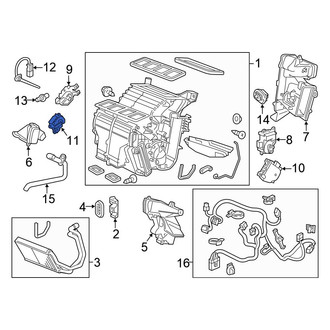 Honda OE - Left HVAC Blend Door Actuator