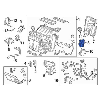 Honda OE - Right HVAC Floor Mode Door Actuator