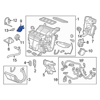 Honda OE - Left HVAC Floor Mode Door Actuator