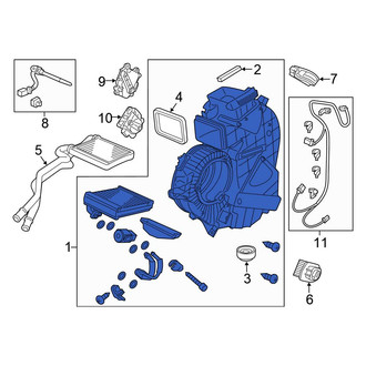 Honda OE - A/C Evaporator Core Case