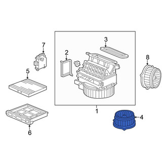 Honda OE - Front HVAC Blower Motor Assembly